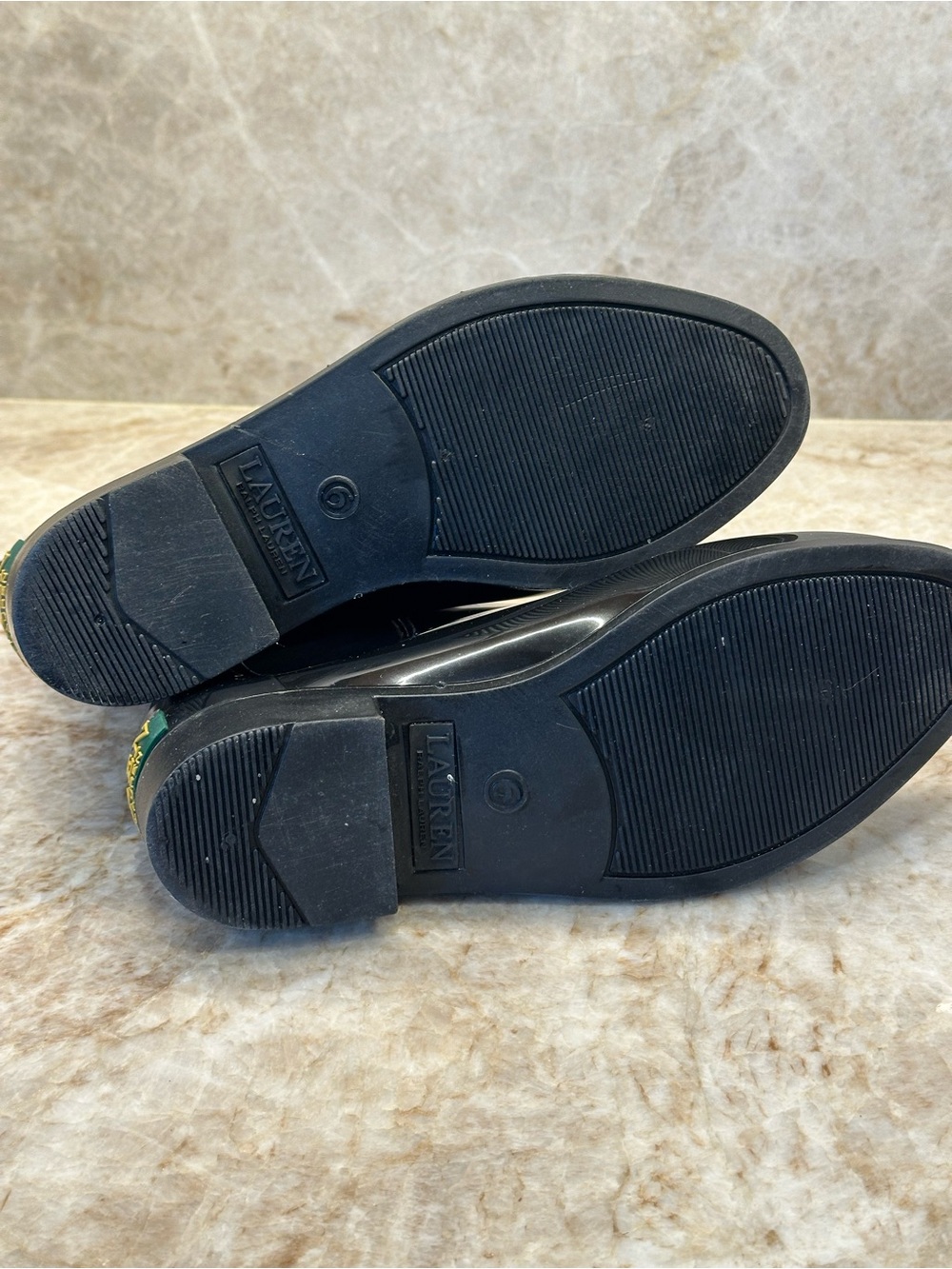 Lauren Ralph Lauren Black Ankle Rain Boots - Picture 6 of 8